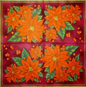 220 Christmas Flowers - 3-ply - Paw